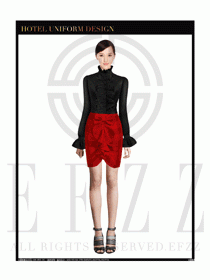 女時尚職業(yè)裝長袖襯衫設計圖237