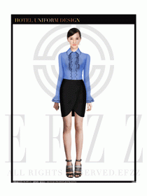 女時(shí)尚職業(yè)裝長袖襯衫設(shè)計(jì)圖242