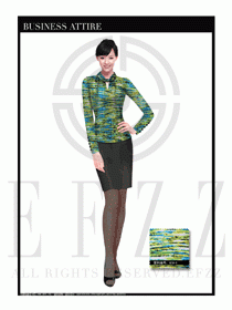 女時尚職業(yè)裝長袖襯衫設(shè)計圖254