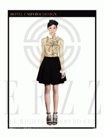 女時尚職業(yè)裝長袖襯衫設計圖246