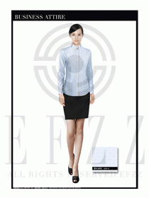 女時尚職業(yè)裝長袖襯衫設(shè)計圖249