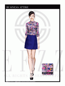 女時(shí)尚職業(yè)裝長(zhǎng)袖襯衫設(shè)計(jì)圖259