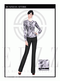 女時尚職業(yè)裝長袖襯衫設(shè)計圖262