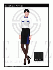 女時尚職業(yè)裝長袖襯衫設(shè)計圖275