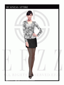 時尚OL女職業(yè)裝夏裝設(shè)計(jì)圖483