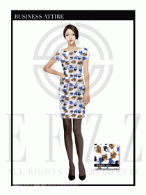 時(shí)尚OL女職業(yè)裝夏裝設(shè)計(jì)圖490