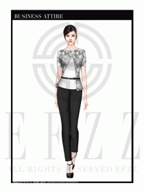 時(shí)尚OL女職業(yè)裝夏裝設(shè)計(jì)圖485