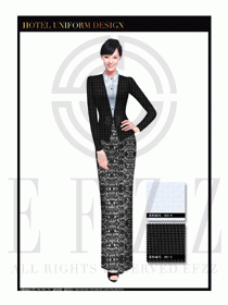 酒店制服西餐咨客服裝設(shè)計(jì)圖483