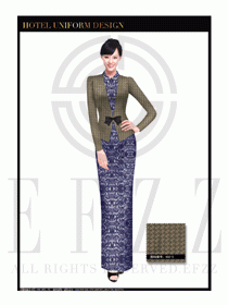 酒店制服西餐咨客服裝設(shè)計(jì)圖484