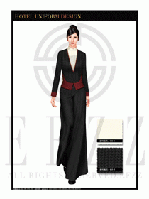 酒店制服西餐咨客服裝設(shè)計圖485