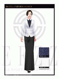 酒店制服西餐咨客服裝設(shè)計圖488
