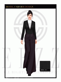 酒店制服西餐咨客服裝設(shè)計圖489