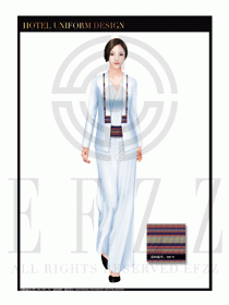 酒店制服西餐咨客服裝設(shè)計圖490