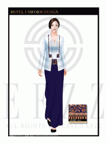 酒店制服西餐咨客服裝設(shè)計(jì)圖491