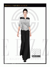 酒店制服西餐咨客服裝設(shè)計(jì)圖503