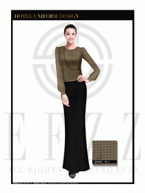酒店制服西餐咨客服裝設(shè)計(jì)圖513