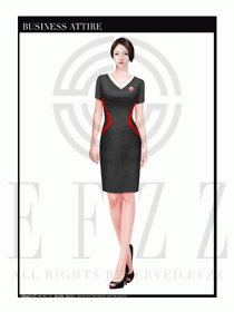 時尚促銷服務員服裝設計圖930