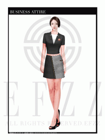 時尚促銷服務(wù)員服裝設(shè)計圖933