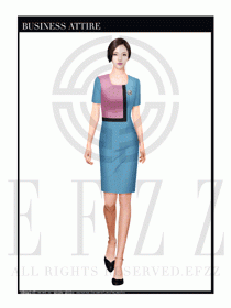 時尚促銷服務(wù)員服裝設(shè)計圖984