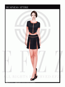 時尚促銷服務(wù)員服裝設(shè)計圖988