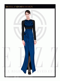 酒店制服西餐咨客服裝設(shè)計(jì)圖518