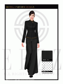 酒店制服西餐咨客服裝設計圖526