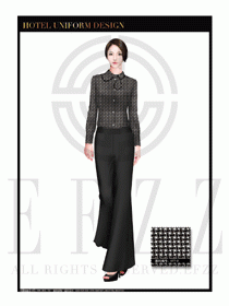 酒店制服西餐咨客服裝設(shè)計圖531