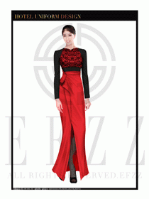酒店制服西餐咨客服裝設(shè)計(jì)圖532