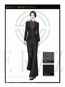 酒店制服西餐咨客服裝設(shè)計(jì)圖534