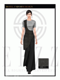 餐飲西餐服務(wù)員制服設(shè)計圖1145