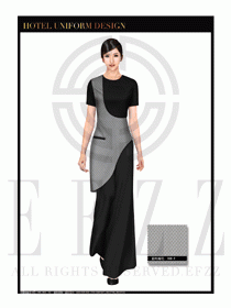 餐飲西餐服務(wù)員制服設(shè)計(jì)圖1146