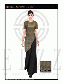 餐飲西餐服務(wù)員制服設(shè)計(jì)圖1151