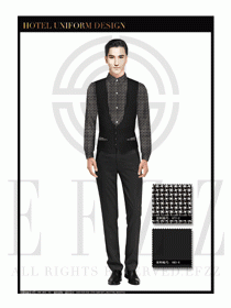 餐飲西餐服務(wù)員制服設(shè)計(jì)圖1188