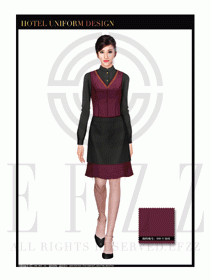 餐飲西餐服務(wù)員制服設(shè)計(jì)圖1195