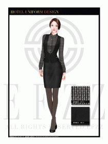 餐飲西餐服務(wù)員制服設(shè)計(jì)圖1201