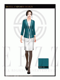 酒店總臺大堂服務(wù)員制服設(shè)計圖901