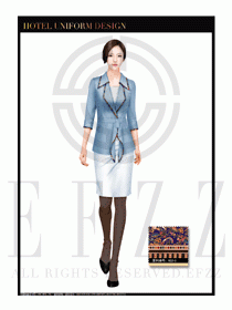 酒店總臺大堂服務(wù)員制服設(shè)計圖906