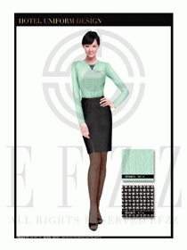酒店總臺(tái)大堂服務(wù)員制服設(shè)計(jì)圖915