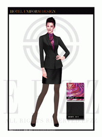 酒店總臺(tái)大堂服務(wù)員制服設(shè)計(jì)圖918