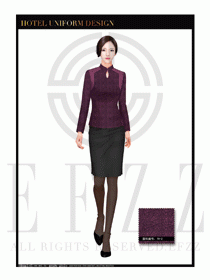 酒店總臺(tái)大堂服務(wù)員制服設(shè)計(jì)圖935