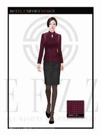 酒店總臺(tái)大堂服務(wù)員制服設(shè)計(jì)圖941