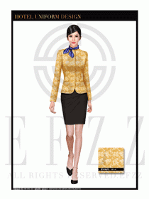 酒店總臺(tái)大堂服務(wù)員制服設(shè)計(jì)圖948