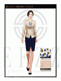 酒店總臺(tái)大堂服務(wù)員制服設(shè)計(jì)圖959