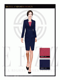 酒店總臺(tái)大堂服務(wù)員制服設(shè)計(jì)圖958