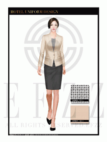 酒店總臺大堂服務(wù)員制服設(shè)計圖971