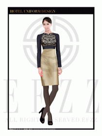 酒店總臺大堂服務(wù)員制服設(shè)計圖973