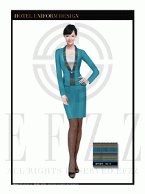 酒店總臺大堂服務(wù)員制服設(shè)計圖972