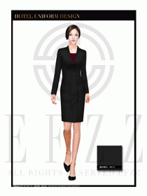 大堂總臺收銀接待員工制服279