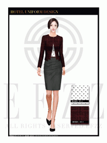 大堂總臺收銀接待員工制服290