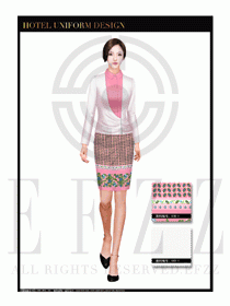 大堂總臺收銀接待員工制服293